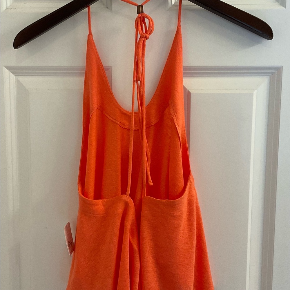 Free People Long Weekend Halter Top - NWT - Medium - Watermelon - Picture 10 of 15